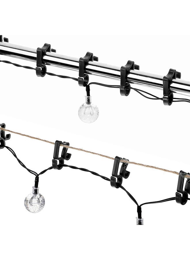 100PCS Light Clips Outdoor Hang Gutter Hooks for Decoration String Lights Lighting Hooks
