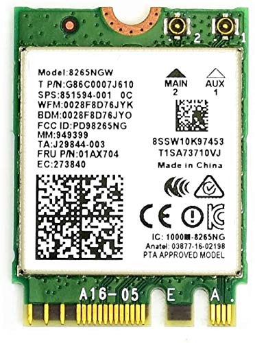 Waveshare AC8265 Wireless NIC Module for Jetson Orin Nano/NX Supports 2.4GHz / 5GHz Dual Band WiFi and Bluetoth 4.2