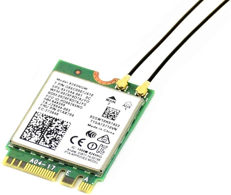 Waveshare AC8265 Wireless NIC Module for Jetson Orin Nano/NX Supports 2.4GHz / 5GHz Dual Band WiFi and Bluetoth 4.2