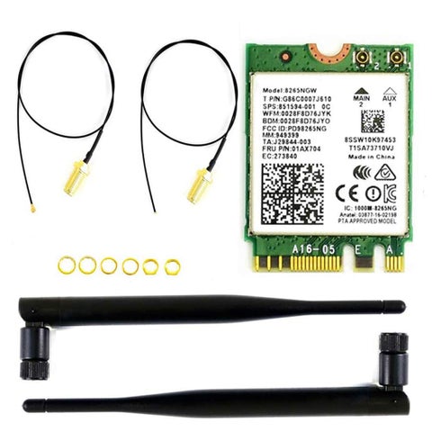 Waveshare AC8265 Wireless NIC Module for Jetson Orin Nano/NX Supports 2.4GHz / 5GHz Dual Band WiFi and Bluetoth 4.2