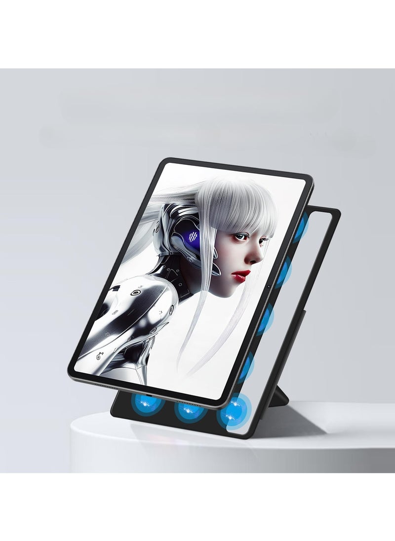 جنرال - "غطاء مغناطيسي متوافق مع ZTE Nubia Red Magic Nova 10.9 بوصة (2024)، غطاء ذكي مغناطيسي للجهاز اللوحي مع حامل متعدد الزوايا." - Image 1