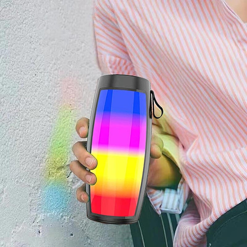 ويندفورج كرافت مكبر صوت صغير خارجي - مكبر صوت صغير مقاوم للماء بإضاءة ملونة للاستحمام | مكبر صوت محمول لتحسين صوت الجهير، وميزة المكالمات بدون استخدام اليدين، وميزة التنبيه الصوتي - Image 2