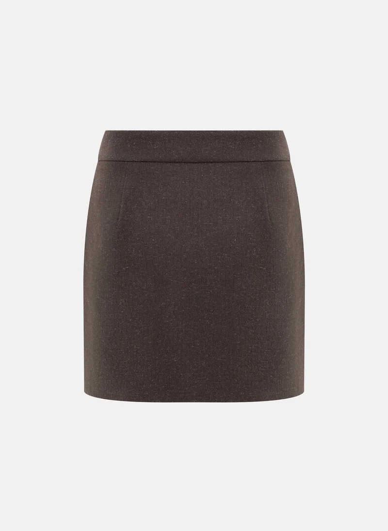 Lichi  Straight-cut mini skirt with side pockets for Women | Best Price UAE