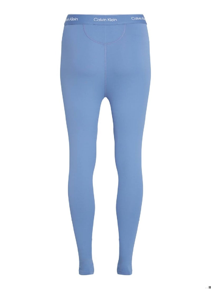 CALVIN KLEIN Women's 7/8 Gym Leggings - Polyester, Blue  - Image 2
