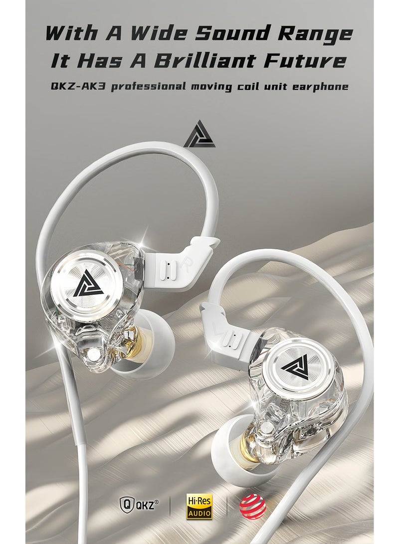 QKZ AK3 Professional In-Ear Wired Earphones Hi-Res Audio Gaming Headset with Mic 3.5mm Jack Deep Bass Stereo Sound Earbuds for Mobile Phone Laptop PS4 PS5 Xbox - Image 3