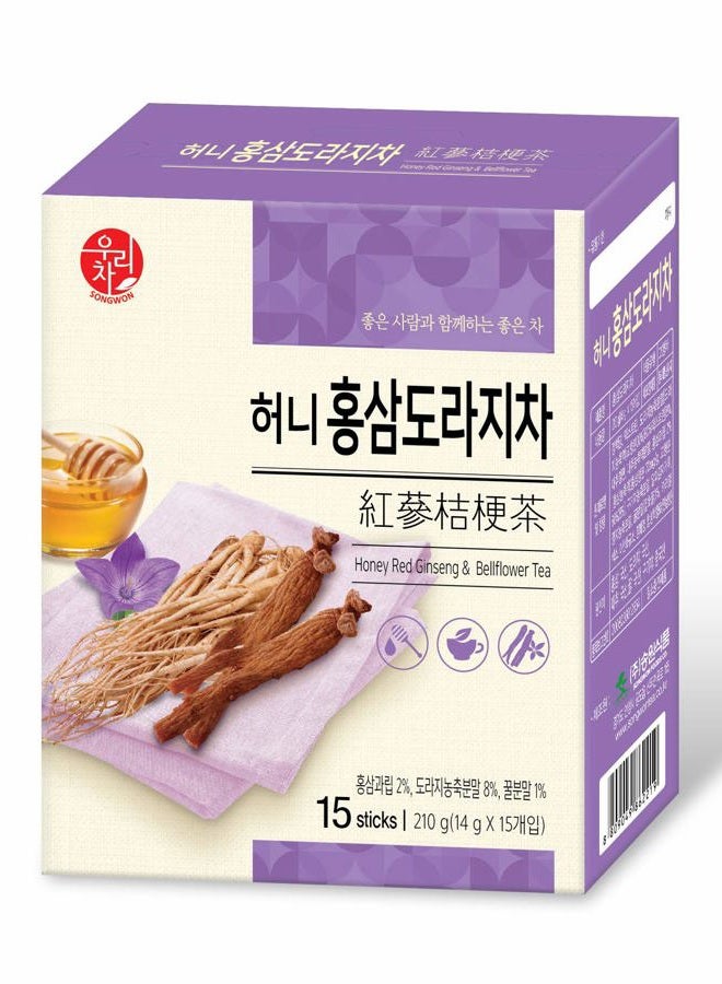 LENITH Songwon Honey Red Ginseng Bellflower Tea 210g 15T Bags - Image 3