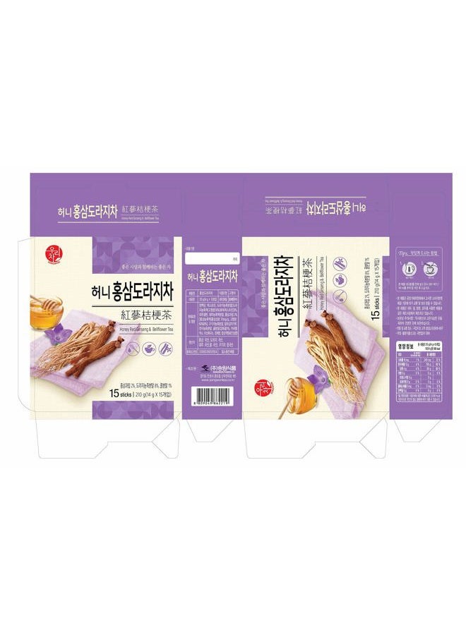 LENITH Songwon Honey Red Ginseng Bellflower Tea 210g 15T Bags - Image 2