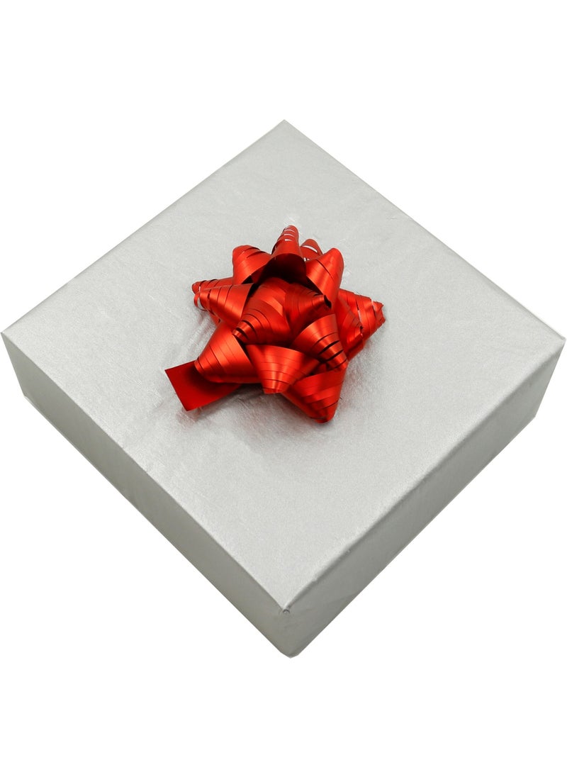 Repro Design 8 cm Polar Star Red Bow Ornament 5 Pieces  - Image 1