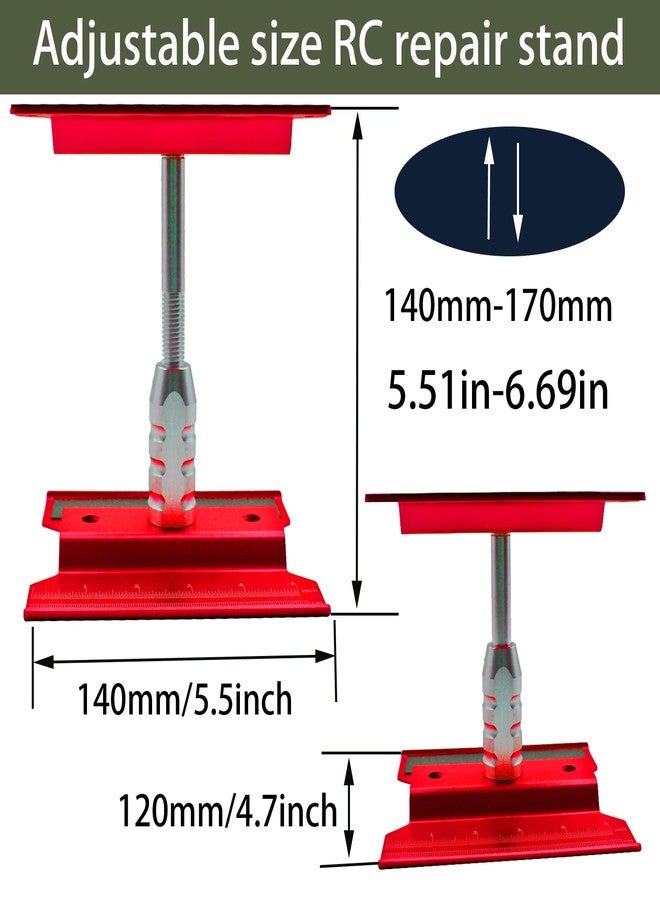 RC Lelut RC Car Repair Work Stand Repair Tool Set 360 Degree Rotation and 523PCS RC Screws Kit & RC Screwdrivers and Screws Pallet for 1/8 1/10 1/12 1/16 1/18 RC Crawler Truck Buggy Vehicle Scale Accessories - Image 2