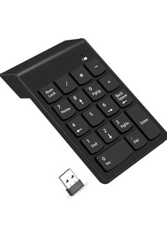 Generic Wireless Numeric Keypad 18Keys Portable Number Numpad with 2.4G Mini USB Receiver for Laptop Notebook, Desktop, Surface Pro, Black  - Image 2