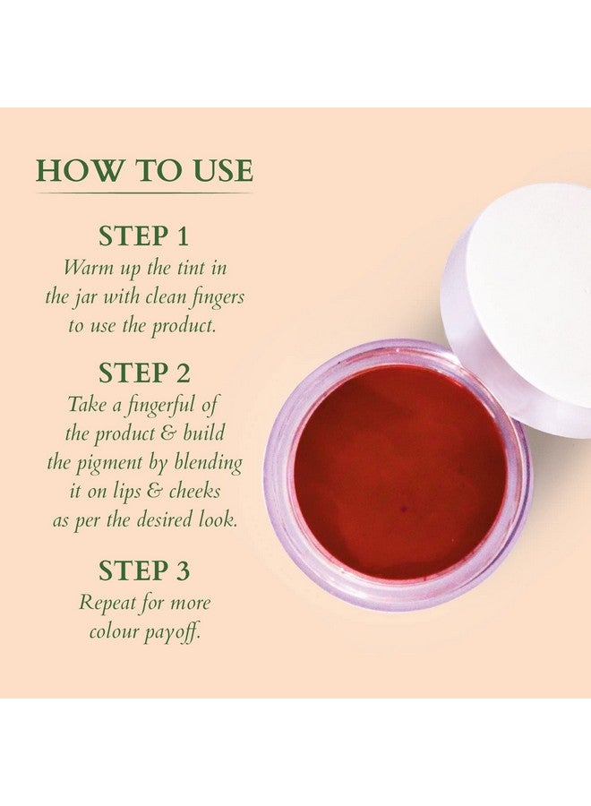 Lotus Organics+ Tangy Orange Lip & Cheek Tint|Natural Organic & Youthful Glow|All Skin Types|10Gm  - Image 3