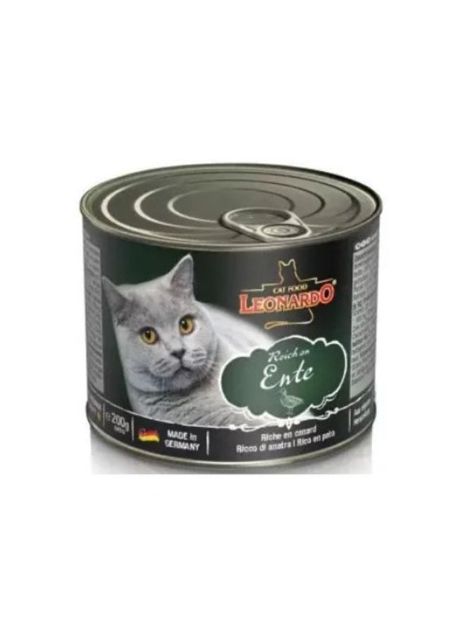 ليوناردو طعام رطب للقطط بلحم البط 200 جم