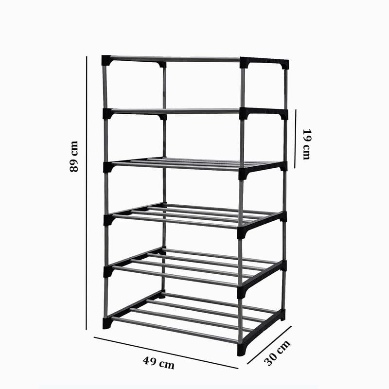 RAXON WORLD 6 Tiers Collapsible Open Clothes Organzier Wardrobes for Anywhere Use-Blue (DIY) - Image 3