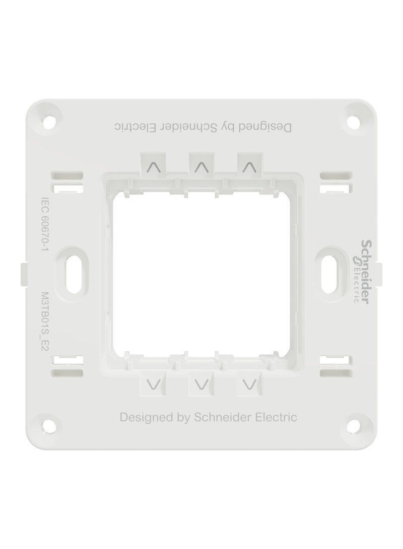 Schneider Electric Miluz E 2-Gang Supporting Frame, White - M3TB01S_E2 - Pack of 3 - Image 2