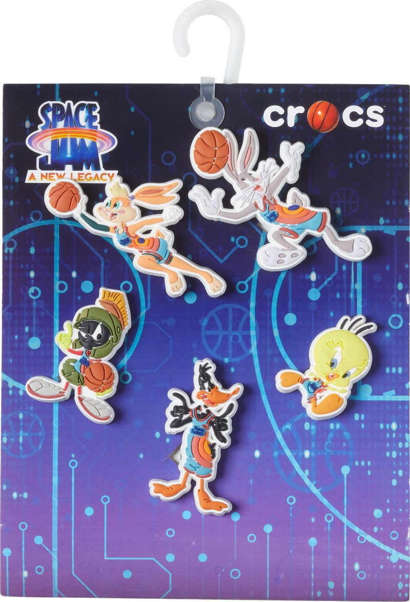 Crocs Unisex-Adult Jibbitz Shoe Space Jam Multi Pack, Basketball Charms, 5 Pack - Image 4
