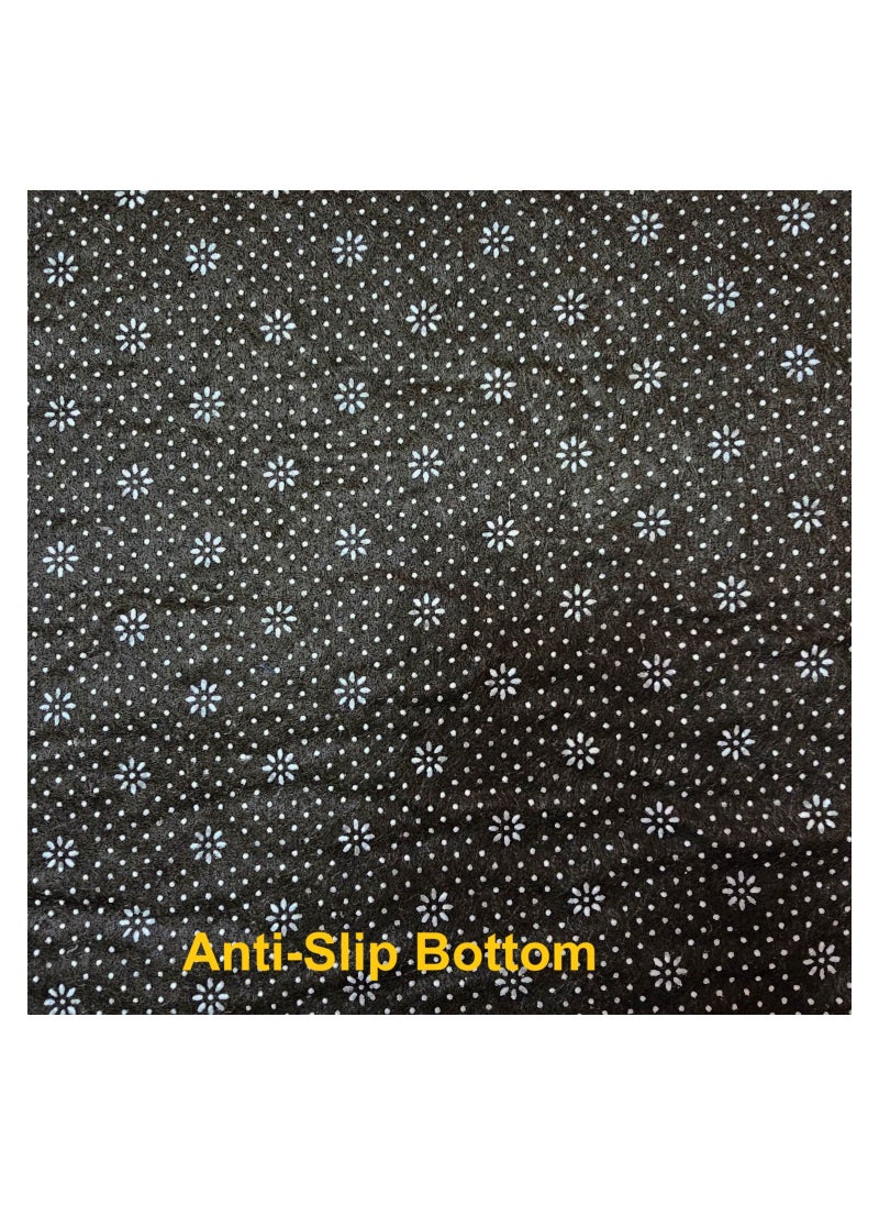 Fabienne Embossed Prayer Mat Anti-Slip Velvet Top Islamic Prayer Mat Dome Style Thick Padded Sajadah Prayer Rug for Men Women Eid Gift Ramadan Light Brown 70x110 cm  - Image 4