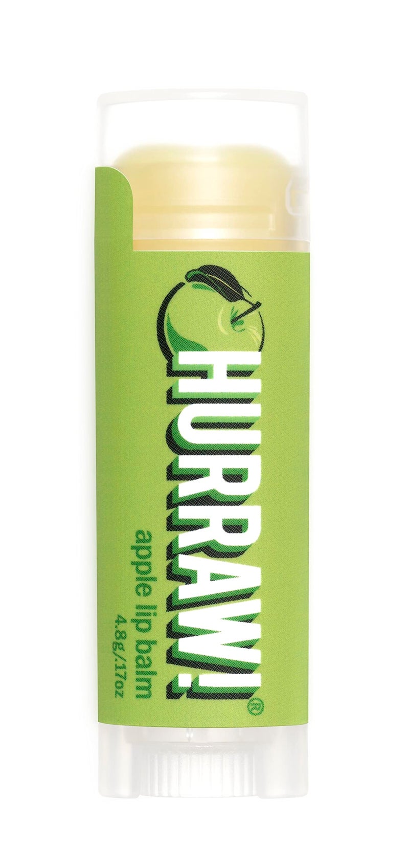 Hurraw Apple Lip Balm Organic Certified Vegan Cruelty and Gluten Free NonGMO 100 Natural Ingredients Bee Shea Soy and Palm Free Made in USA