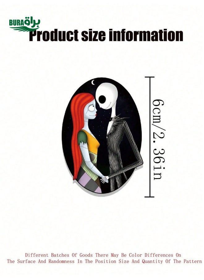 BURAQ 100Pcs/Set Disney Corpse Bride Nightmare Before Christmas Cartoon Stickers Waterproof DIY Decorative Stickers For Water Cups Refrigerators Books Luggage Lists Helmets Skateboards Cameras Guitars Laptops For Xmas Easter New Year(Some Parts May Be Random)  - Image 4
