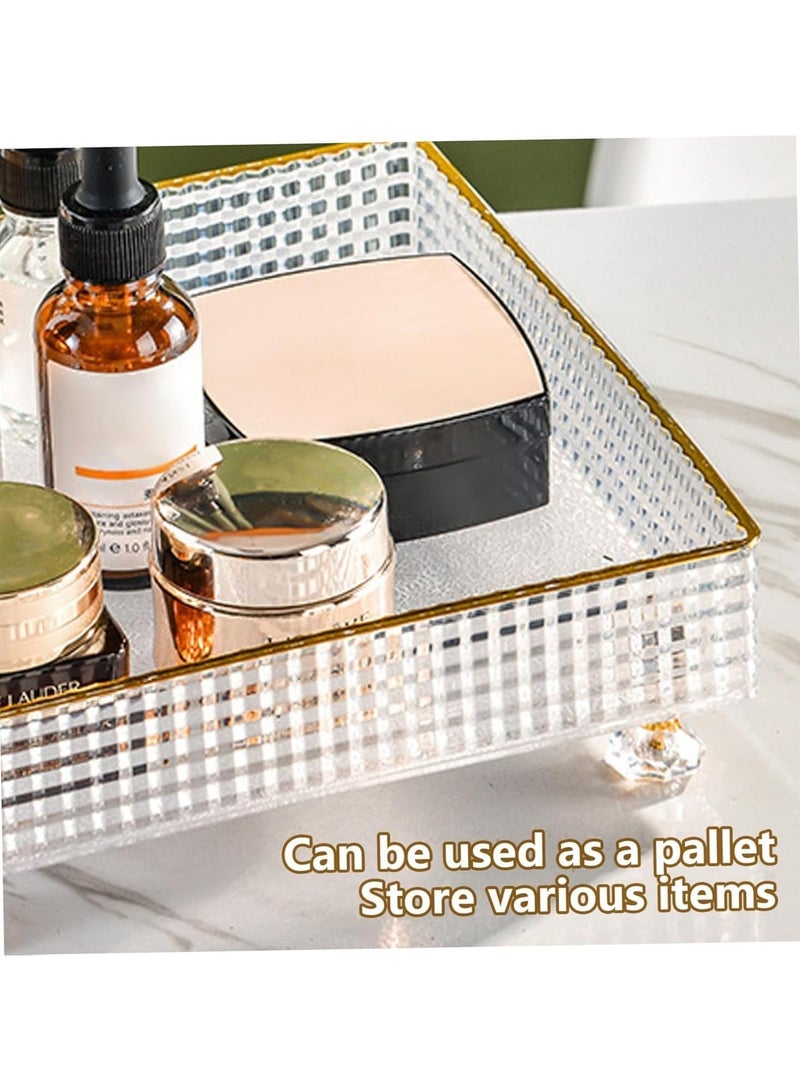 Flushrenic Snack Serving Tray with Lid 6 Clear Candy and Nut Serving Container set with Metal Rack, Plastic Appetizer Platter Relish Storage Organizer Plate Food Display Bowls for Vegetables Candy Fruit Dips - Image 4