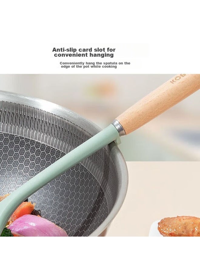 Kbh Silicone Spatula, Cooking Spatula, Non-Stick Pan Spatula, Household Cooking Spoon, Heat-Resistant Spatula, Soup Ladle - Image 4