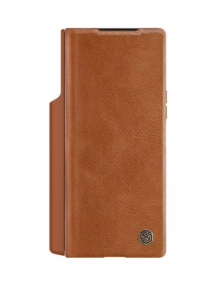 Nillkin Qin Pro Leather case for Samsung Galaxy Z Fold 6 5G - Brown - Image 3