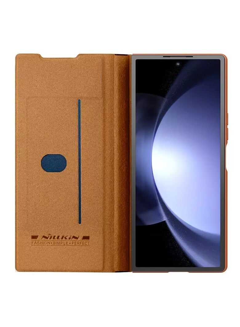 Nillkin Qin Pro Leather case for Samsung Galaxy Z Fold 6 5G - Brown - Image 5