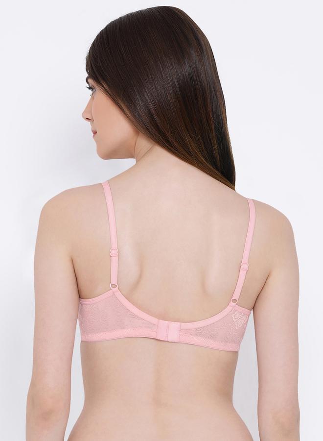 Clovia Pack of 2 - Lace Padded Non-Wired Full Coverage Bra - Image 2