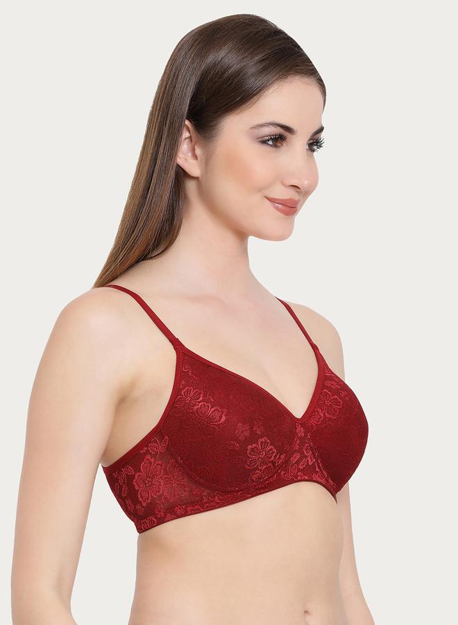 Clovia Pack of 2 - Lace Padded Non-Wired Full Coverage Bra - Image 5