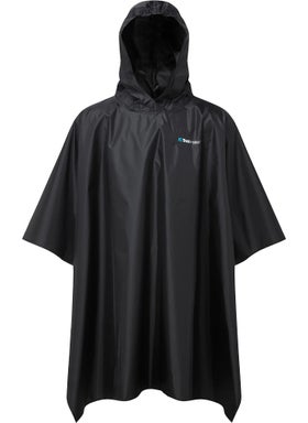 TREKMATES Essential Pancho Raincoat Black 