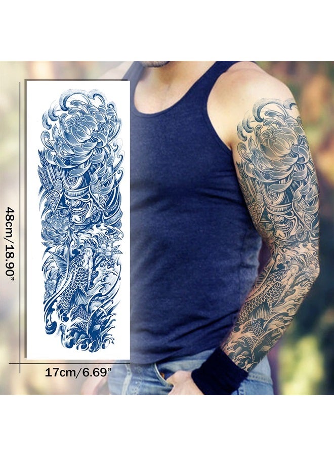 Aresvns Semi Permanent Sleeve Tattoo for Men and women, Realistic Temporary Tattoos Full Arm Waterproof & Long-Lasting 2-3 Weeks Christmas Gift - Image 2