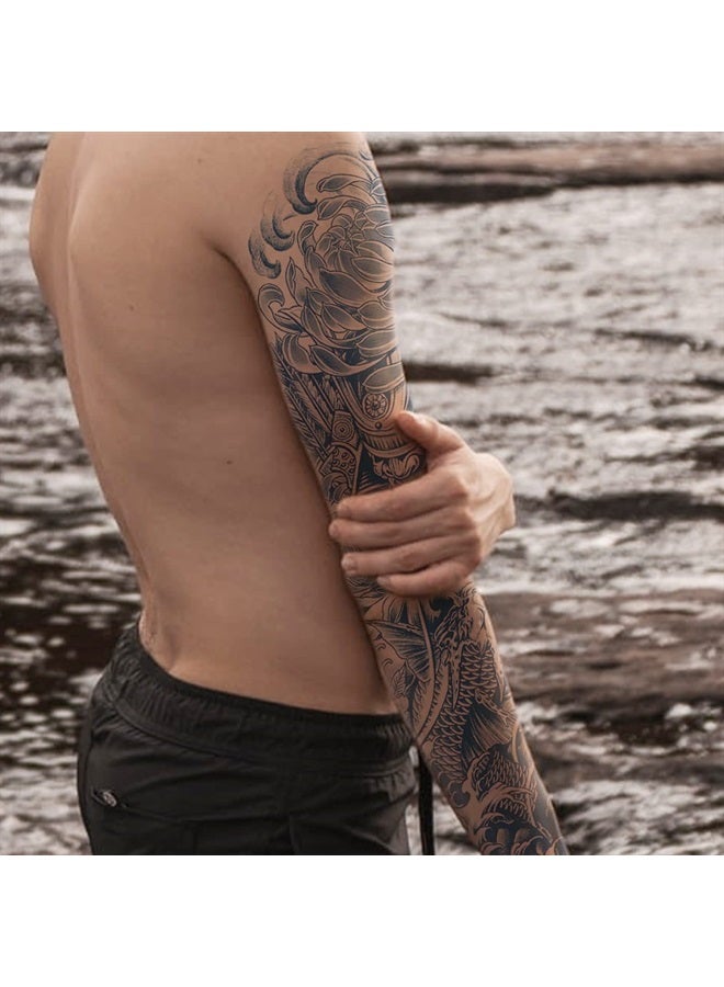 Aresvns Semi Permanent Sleeve Tattoo for Men and women, Realistic Temporary Tattoos Full Arm Waterproof & Long-Lasting 2-3 Weeks Christmas Gift - Image 5