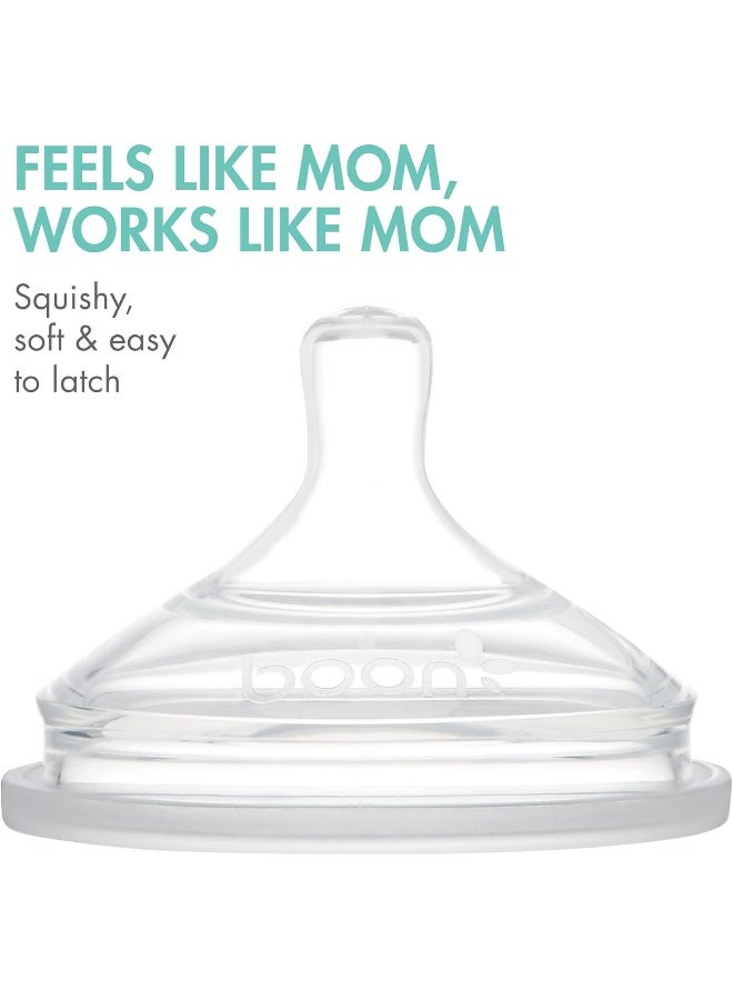 Boon® NURSH® Reusable Silicone Pouch Bottles - Mint, 8oz, (3pk) - Image 5