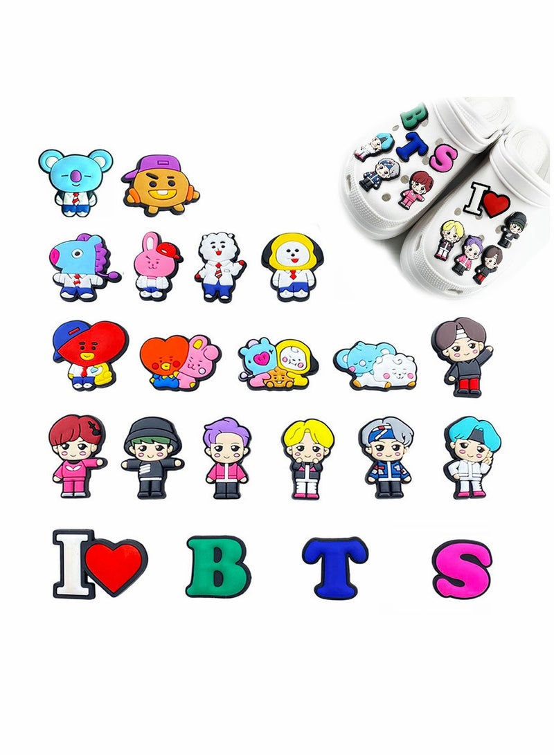 KASTWAVE Shoe Decoration Charms for Crocs, Crocs Jibbitz Accesories, 21Pcs - Image 1