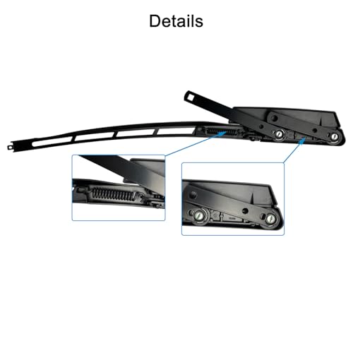 koxuyim ذراع مساحات الزجاج الأمامي الجانبي الأيمن للراكب من كوكسييم متوافق مع أودي Q7 من 2007-2016 يستبدل# 4L1955408B 4l1955408B1P9 | مع 1 ذراع مساحات خلفية وشفرة - Image 4