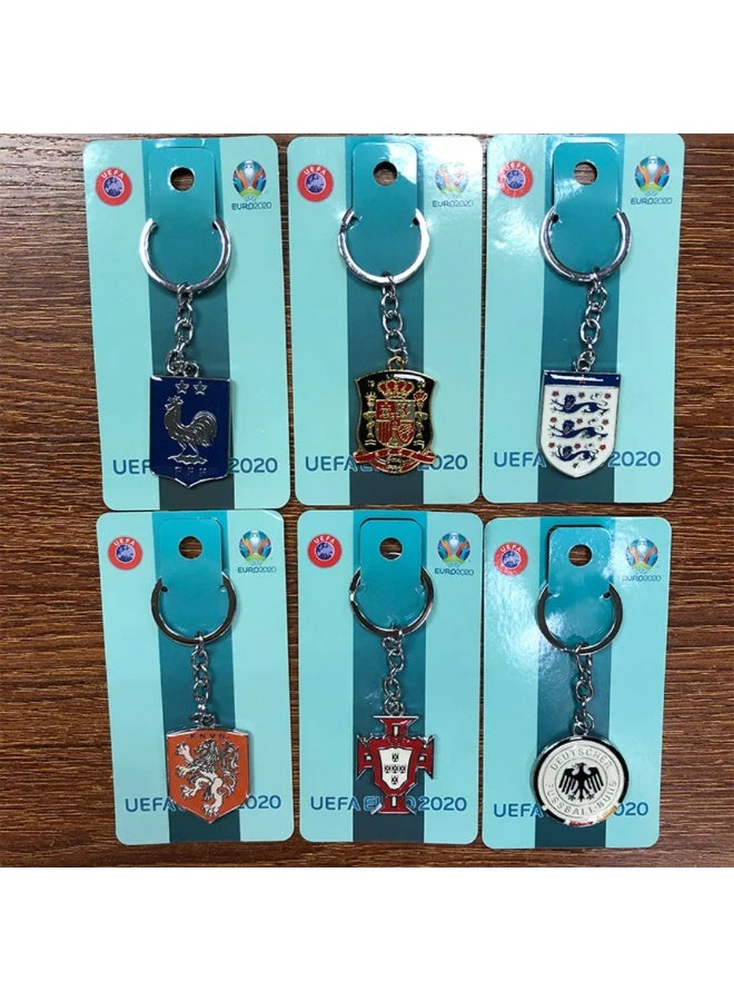 ACLIX RTS European Football Team Keychain Fans Rubber Club Keyring Europe Wholesale Soft PVC Football Soccer Key Chain - Image 3