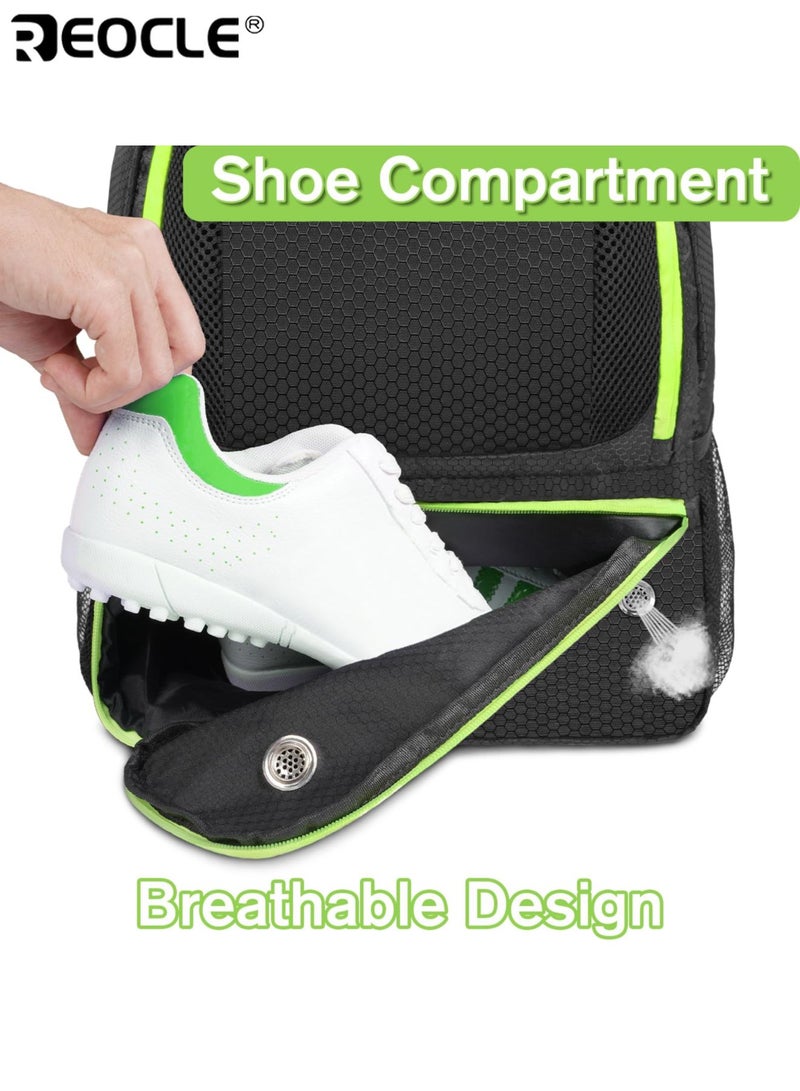 REOCLE Unisex 26L Large Capacity Sports Backpack with Shoe Compartment & Breathable Design  Gym Bag with Multiple Mesh Pockets for Travel School Workouts - Image 4