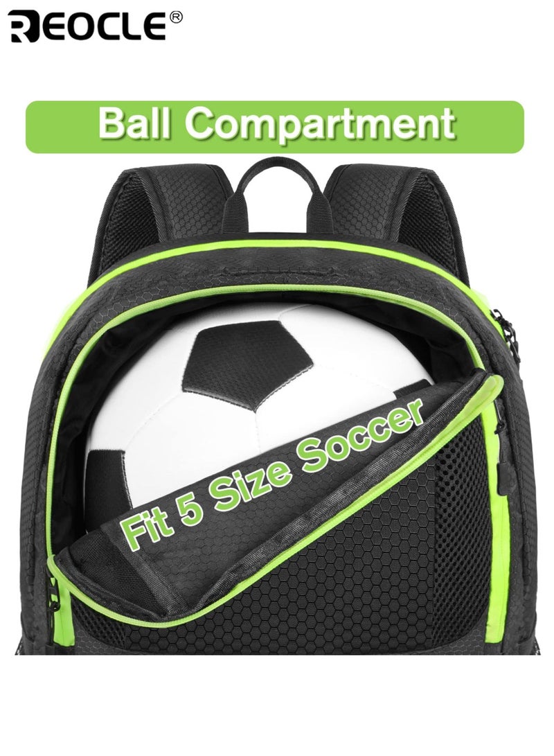 REOCLE Unisex 26L Large Capacity Sports Backpack with Shoe Compartment & Breathable Design  Gym Bag with Multiple Mesh Pockets for Travel School Workouts - Image 3