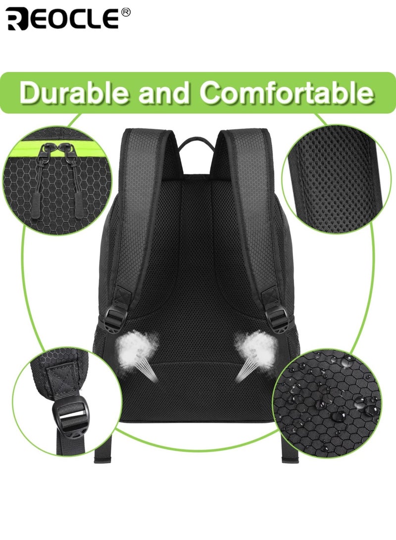REOCLE Unisex 26L Large Capacity Sports Backpack with Shoe Compartment & Breathable Design  Gym Bag with Multiple Mesh Pockets for Travel School Workouts - Image 5