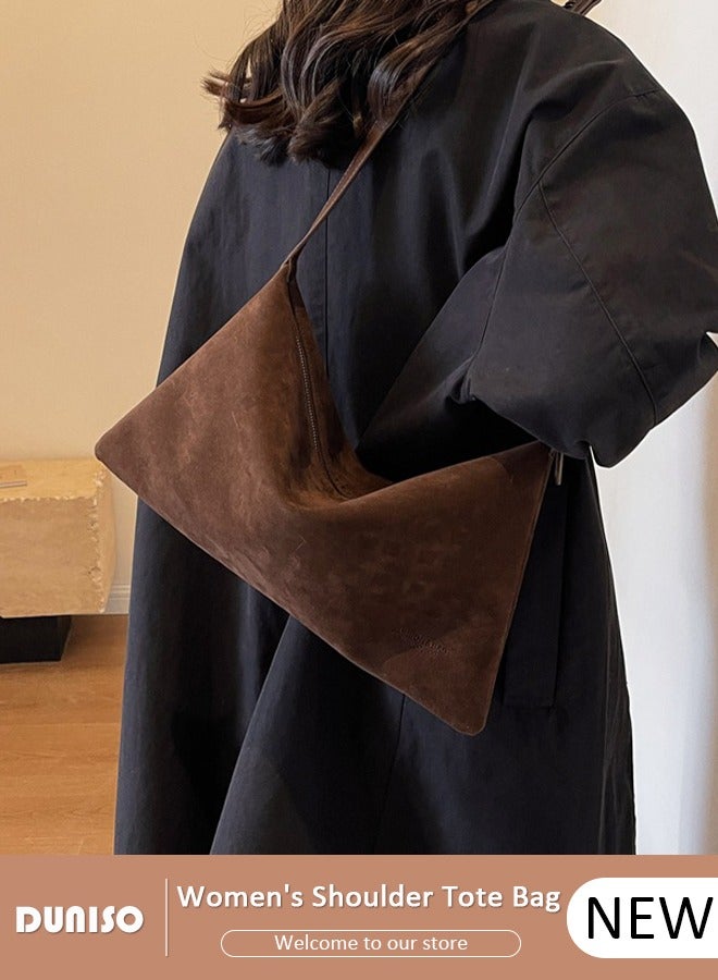 DUNISO Women's Shoulder Tote Bag Faux Leather Handbag for Women Large Capacity Messenger Bag, Fashionable Travel Shoulder Bag for Ladies Girls College Students - Image 1