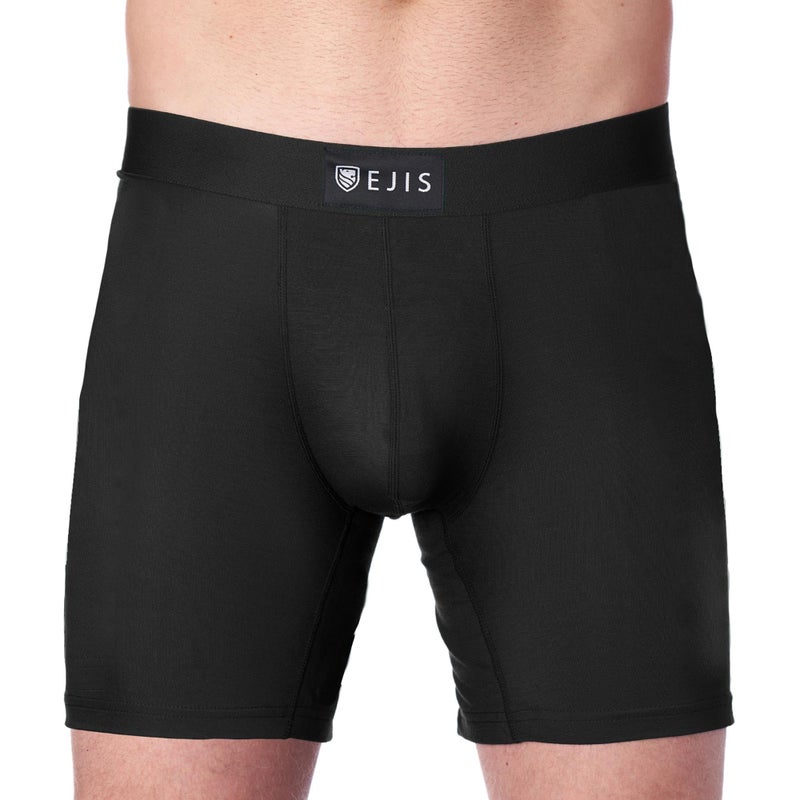 Ejis Sweat Defense Boxer Brief | Comfort Pouch | Sweat Proof Micro Modal (Medium, Black) - Image 1