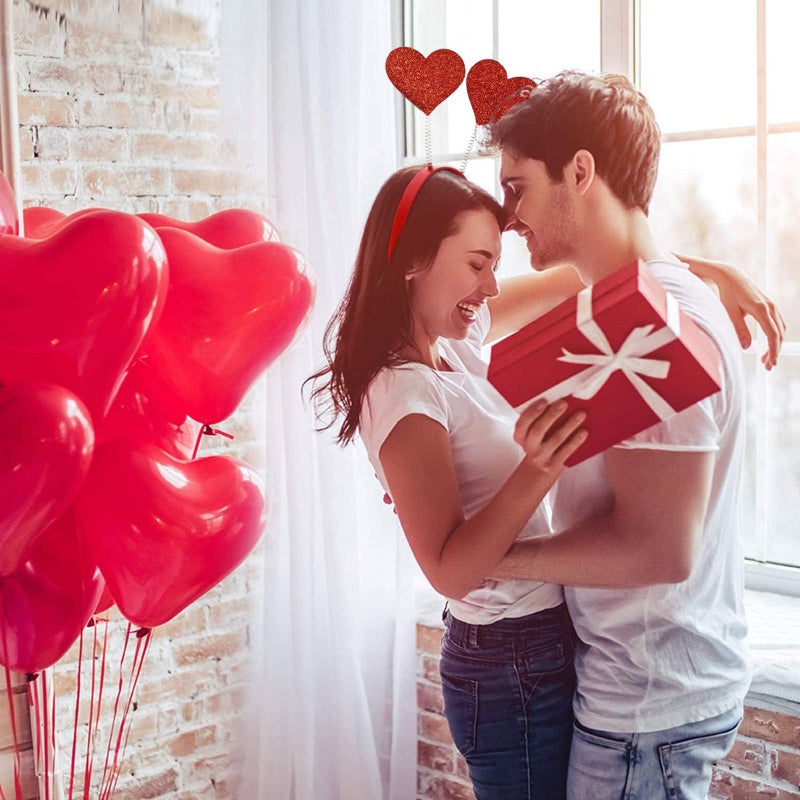 Cleacloud Valentines Day Heart Headbands and Heart Shape Sunglasses for Halloween Holiday Wedding Birthday Party Costume Accessory - Image 4