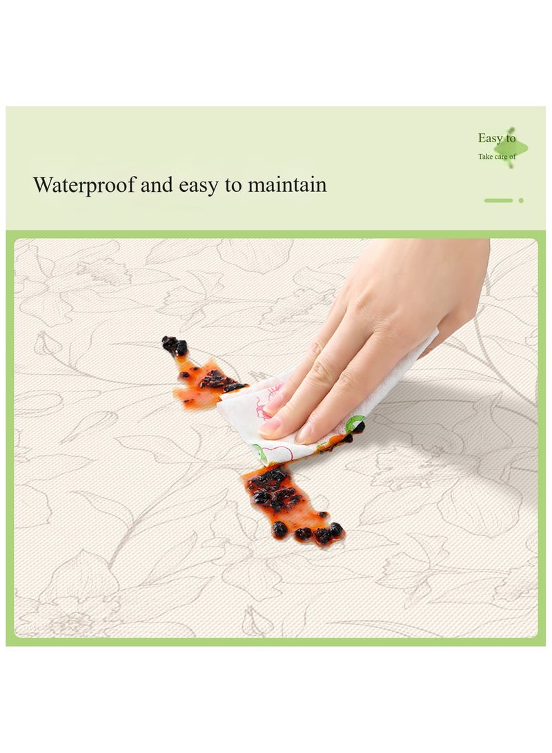 Anna 80*120cm Easy Clean Waterproof Oil-Proof Heat-Resistant Patterned Tablecloth - Image 2