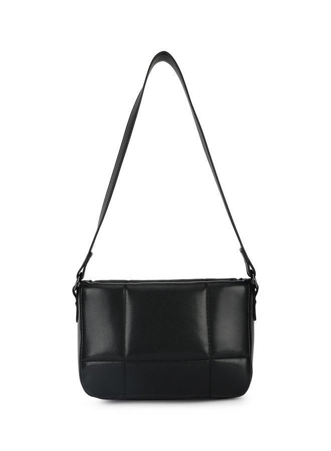 Fastrack Pillow Quilted Shoulder Bag for Women | Soft Faux Leather Handbag with Zip Closure, Single Strap and Internal Pockets | Stylish Winter-Ready Bag for Daily Use and Casual Outings - Image 5