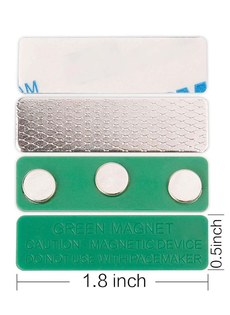 Generic Magnetic Name Tag, 20 Pcs Magnetic Badge Holder for Clothes, Metal Magnetic Tags with 3 Neodymium Magnets - Image 3