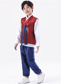 Al Aoyama Kids Hanbok Traditional Korean Costume Baby Boy Asian Clothes Retro Dance Outfit Children Ethnic Style Performance Cosplay Party  - Image 2