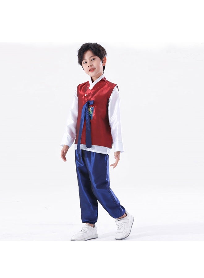 Al Aoyama Kids Hanbok Traditional Korean Costume Baby Boy Asian Clothes Retro Dance Outfit Children Ethnic Style Performance Cosplay Party - Image 2