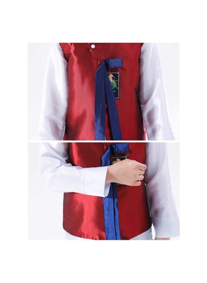 Al Aoyama Kids Hanbok Traditional Korean Costume Baby Boy Asian Clothes Retro Dance Outfit Children Ethnic Style Performance Cosplay Party - Image 4
