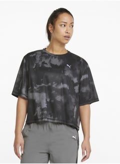 Favourite Womens Printed Crop Short Sleeve Training T-Shirt