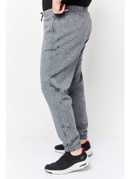 adidas Originals Men Sportswear Fit Embroidered Logo Training Sweatpants, Grey  - Image 2