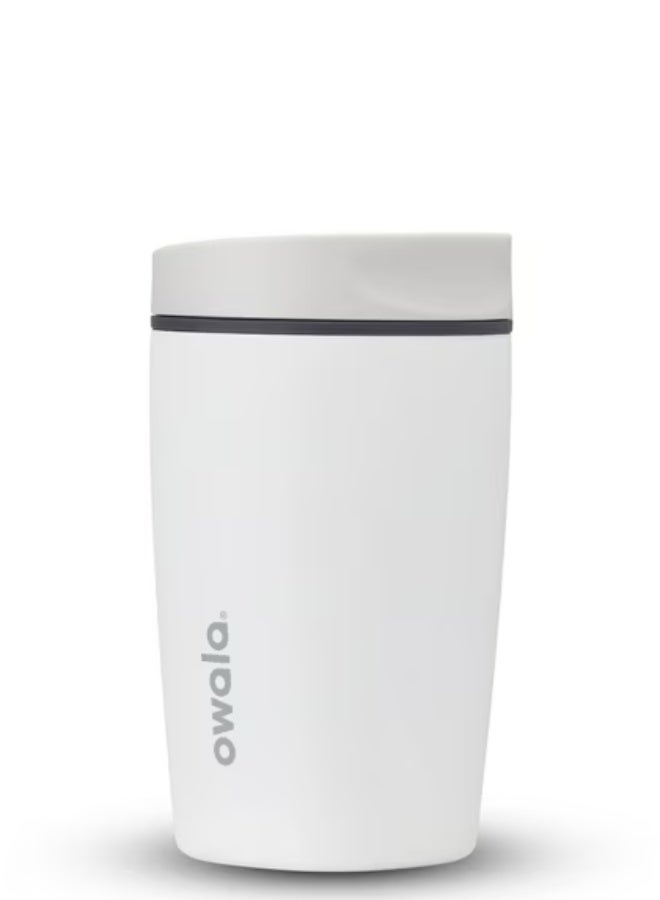 ملساء انزلاقي عازل للقهوة الفولاذية غير القابلة للصدأ، كوب قهوة مثلج قابل لإعادة الاستخدام، كوب سفر للقهوة الساخنة، BPA Free 12 أونصة - Image 1